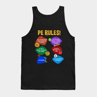 P.E. Teacher Physical Education Rules Shirt Men Women Tank Top